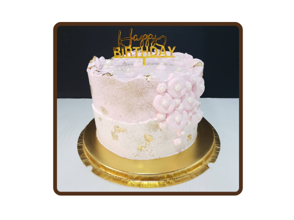 8″ MEDIUM ROUND 6 INCH HEIGHT BIRTHDAY CAKE (FAB2)