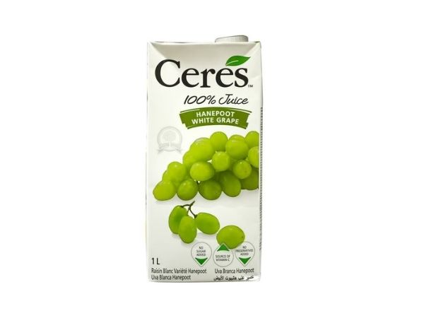 CERES HANEPOOT WHITE GRAPE JUICE 1L